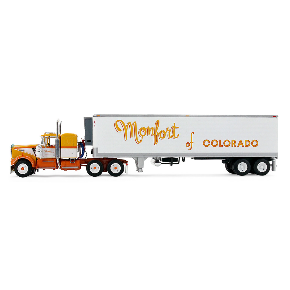 Fallen Flag #50: Monfort of Colorado Kenworth W900A with 36" Sleeper & 40' Vintage Trailer with Reefer