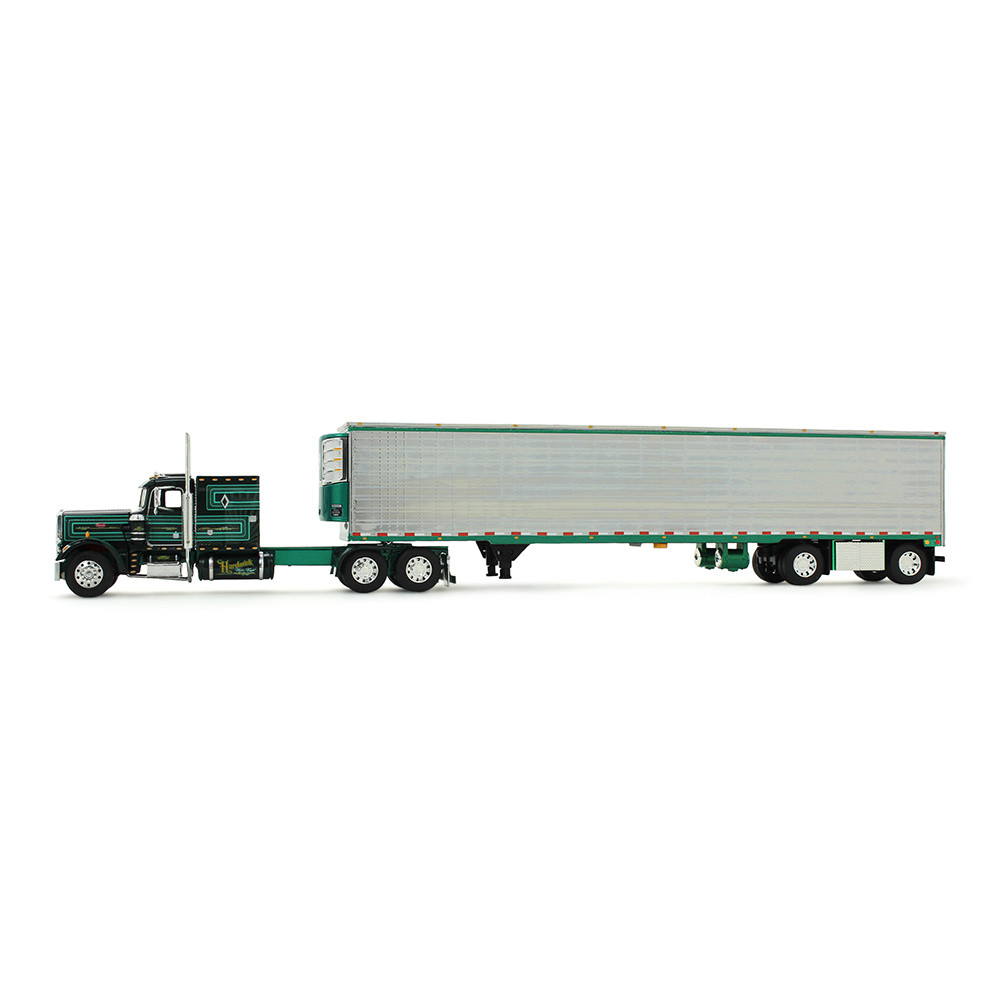 Big Rigs Series II #2: Hardwick Motor Freight Peterbilt Model 359 w/60" Vintage Sleeper & 53' Utility Trailer with Skirts