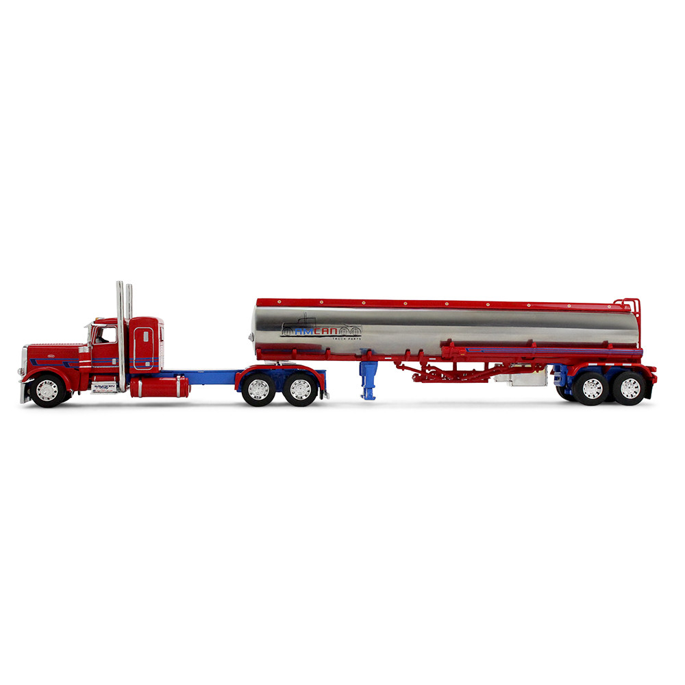 Big Rigs Series II #3: Sancken Custom Truck by Amcan Peterbilt Model 389 with 36" Flat Top Sleeper & Heil Fuel Tank Trailer