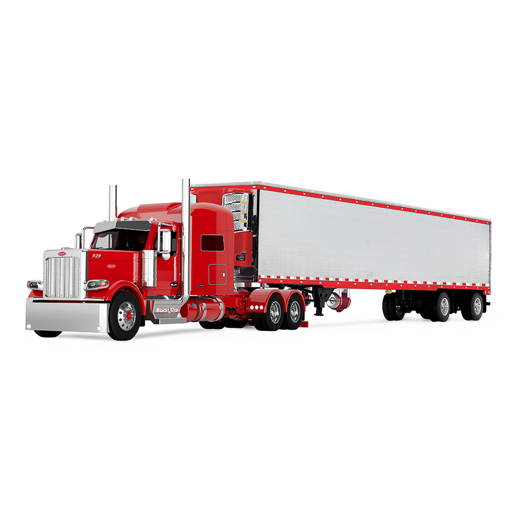 Big Rigs Series II #6 Blackjack Express LLC Peterbilt Model 589 w/78" Mid-Roof Sleeper & 53' Utility Trailer with Reefer
