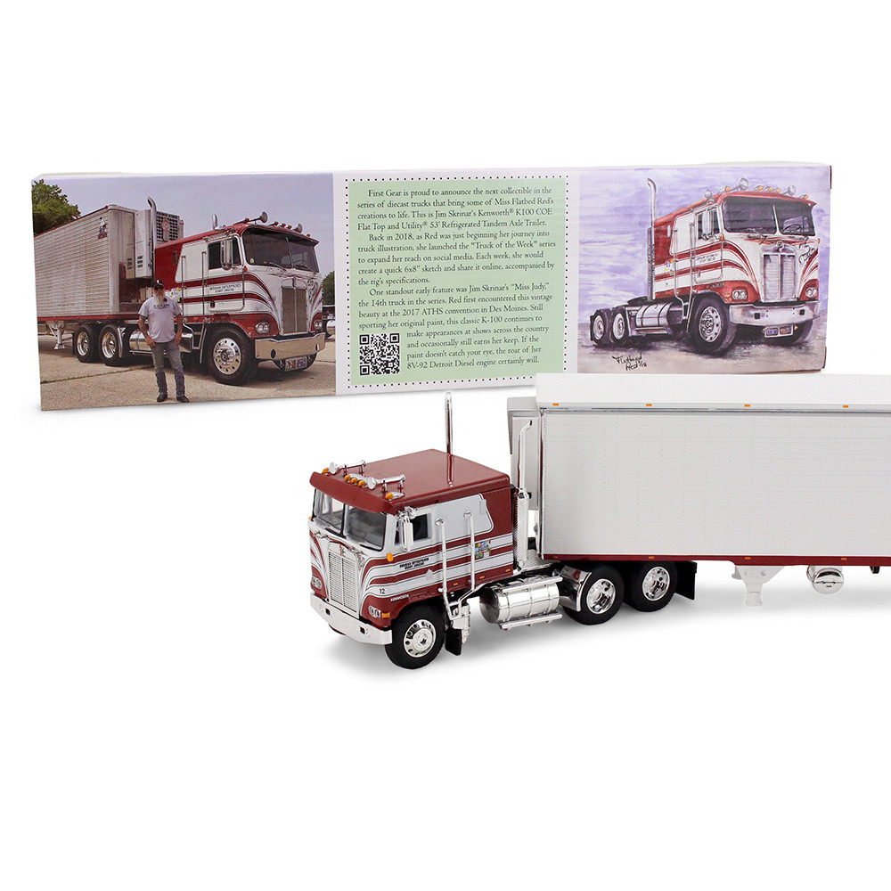 Red's Favorites - Jim Skrinar Kenworth K100 COE Flat Top & 53' Utility Trailer with Reefer