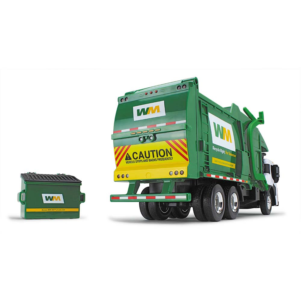 70-0616D: WM 
1/25 scale Mack LR with McNeilus Meridian Front Load Refuse Truck & Bin including Lights and Sounds