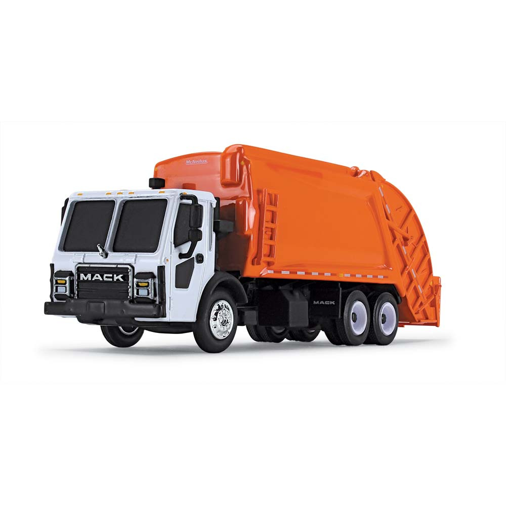 80-0353: White /Orange
1/87 scale Mack LR with McNeilus Meridian Rear Loader