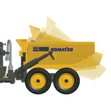 90-0548: Komatsu Dump Truck Block Set