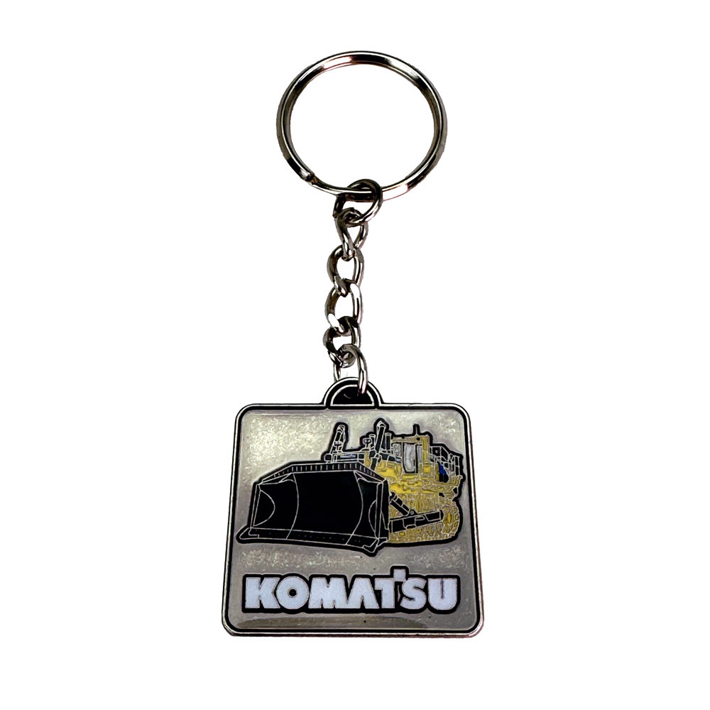 90-0626: Komatsu Dozer & Wheel Loader Keychain 
Komatsu Dozer & Wheel Loader Two-Sided Keychain