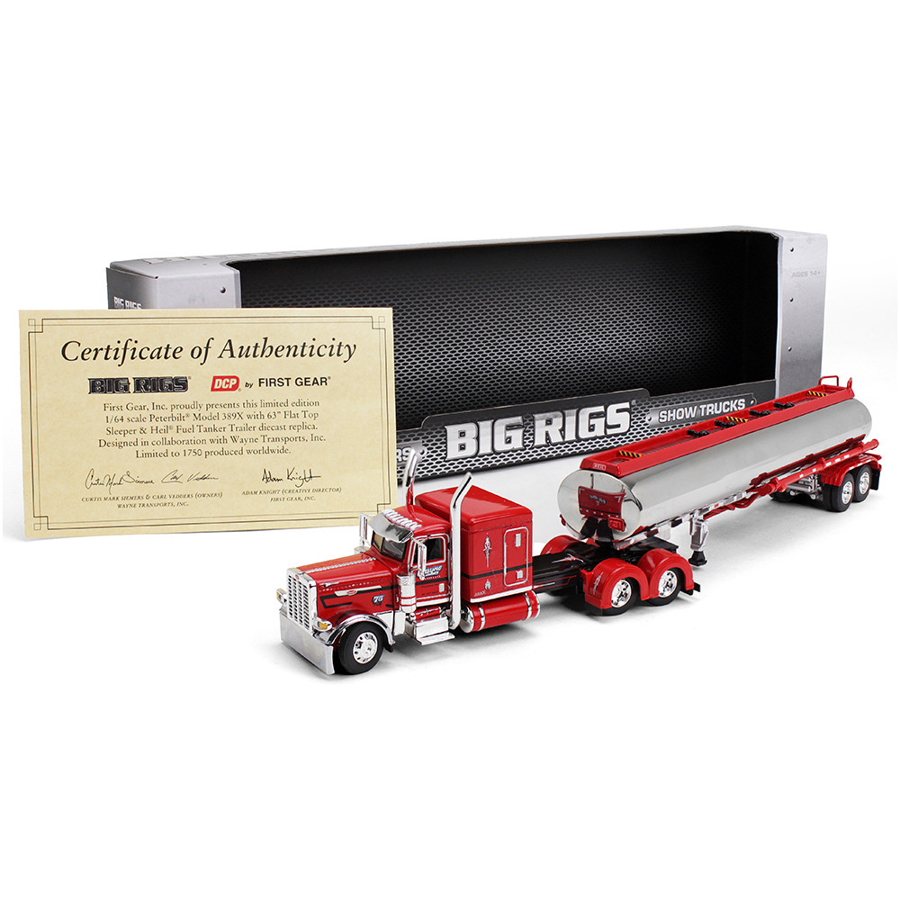 69-2000: Big Rigs® Series II #1 - Wayne Transports
Peterbilt® Model 389X with 63" Flat Top Sleeper & Heil® Fuel Tank Trailer