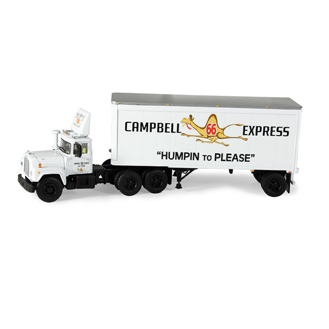 60-0254: Fallen Flag #2 Campbell 66 Express 
1/64 scale Mack R-Model Day Cab and 28' Pup Trailer